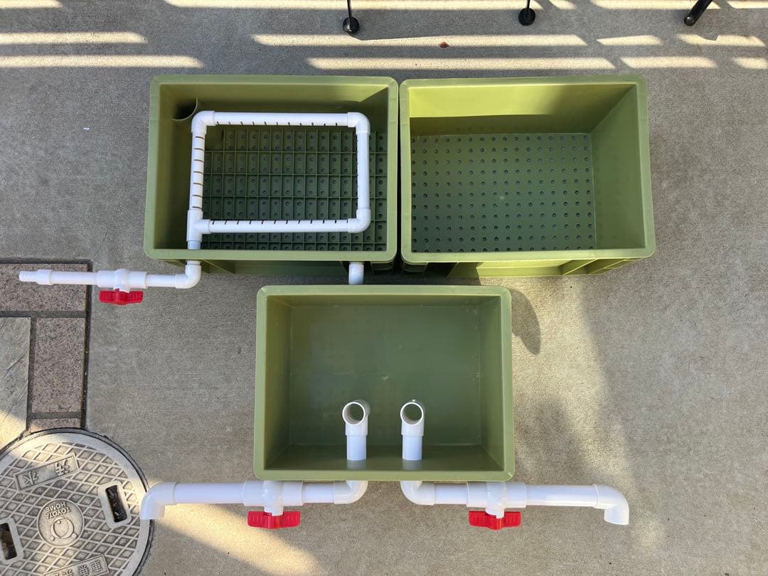 お任せ高性能濾過材2段付き2種以上　水槽用万能フィルター 外部式飼育濾過装置器