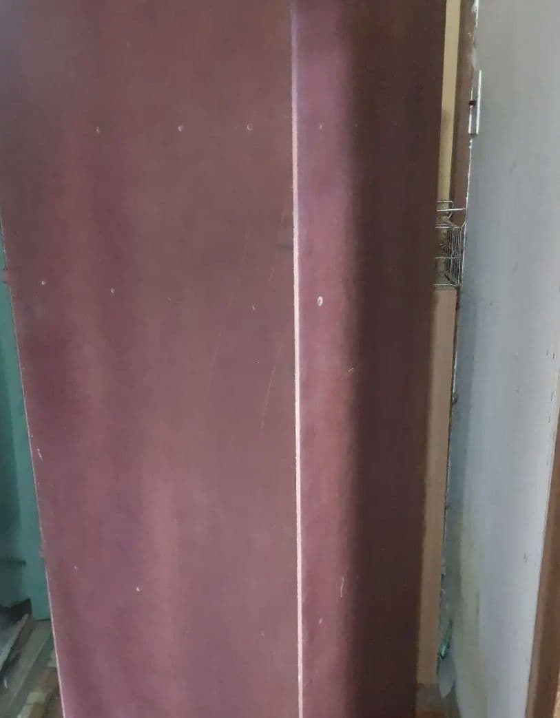 【お値下げ】木製コーナーキャビネット ダークレッド