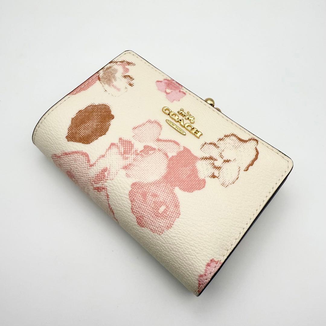 COACH 財布 大人気！！ キスロック ミディアムウォレット フローラル 新品
