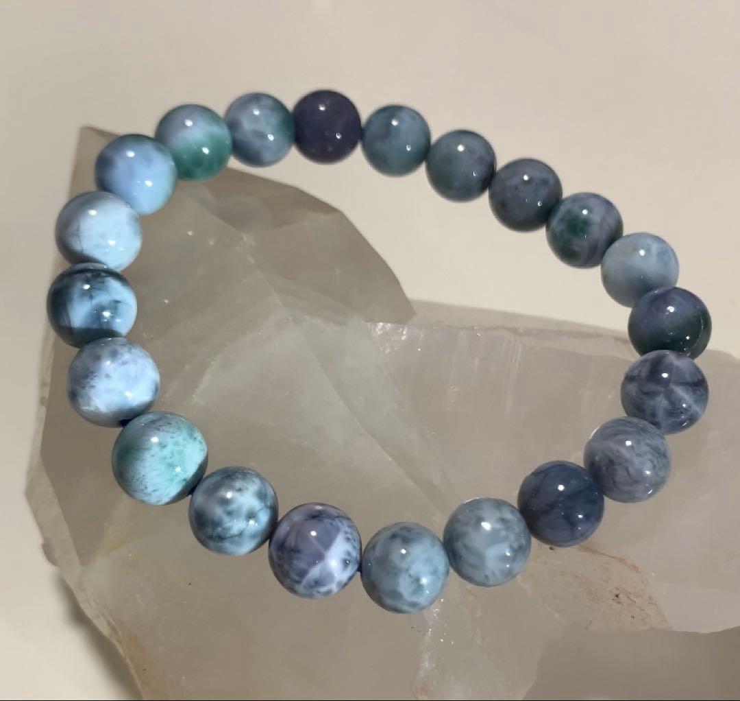 ❣️高品質★模様しっかり❣️ パープルラリマー　ブレス　ドミニカ産