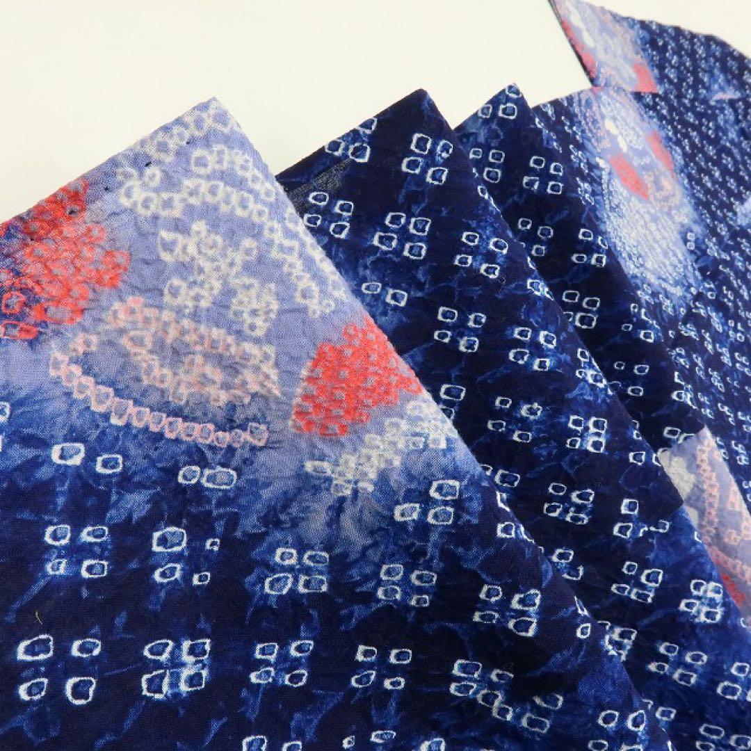 新品 有松鳴海絞り 洗える夏着物 高級浴衣 着物 A3353