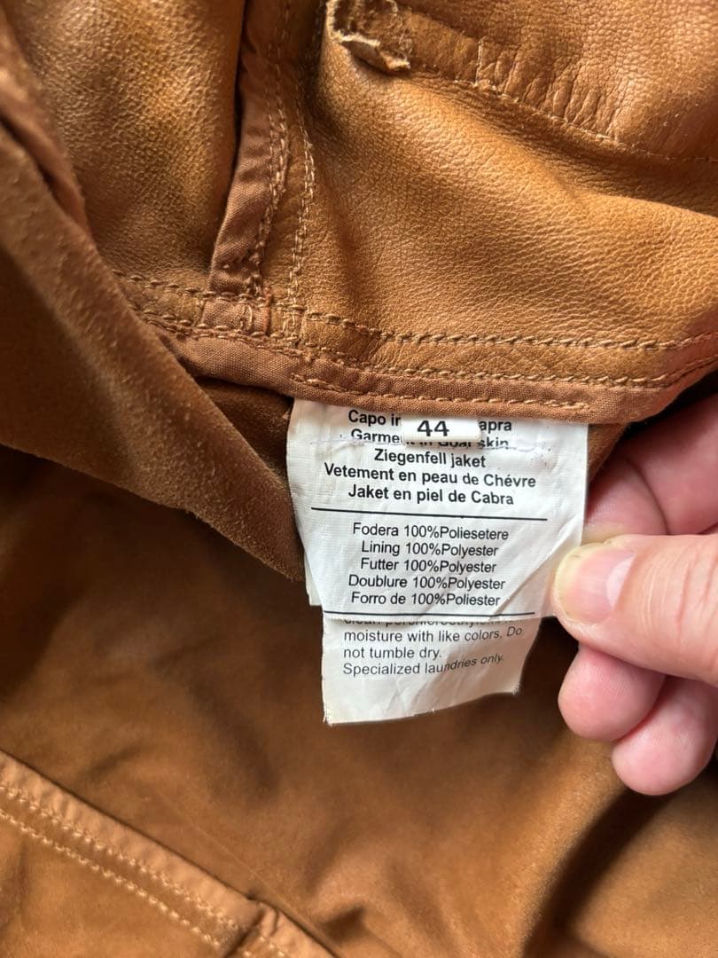 ロレンツォ アゾラ バルスター型ブルゾン A-1 ゴートスェード 44