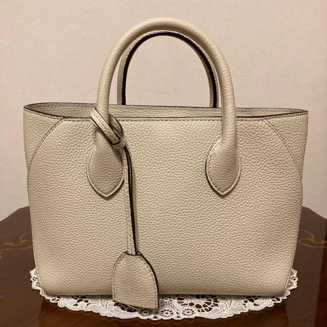 BONAVENTURA 22 ミア レザー トートバッグ アイボリー