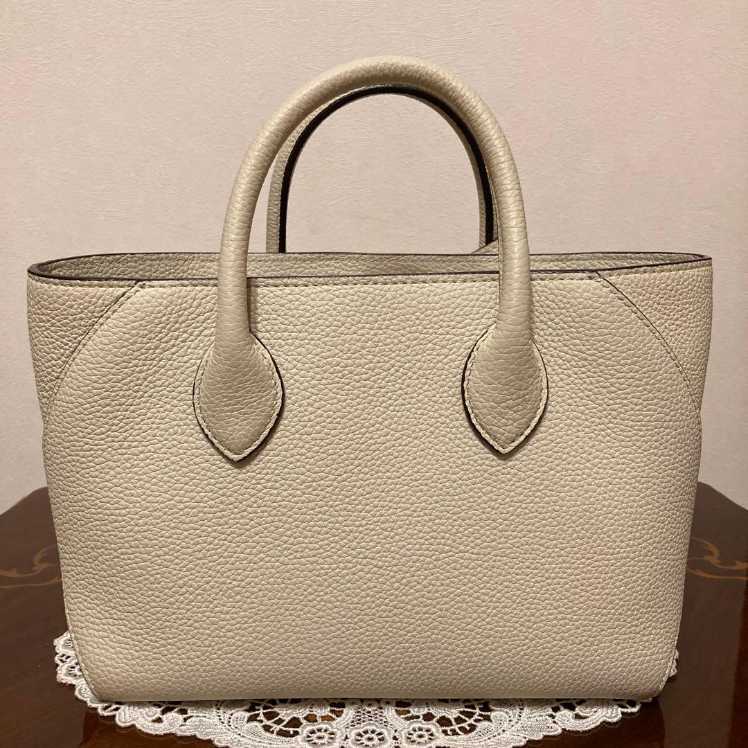 BONAVENTURA 22 ミア レザー トートバッグ アイボリー