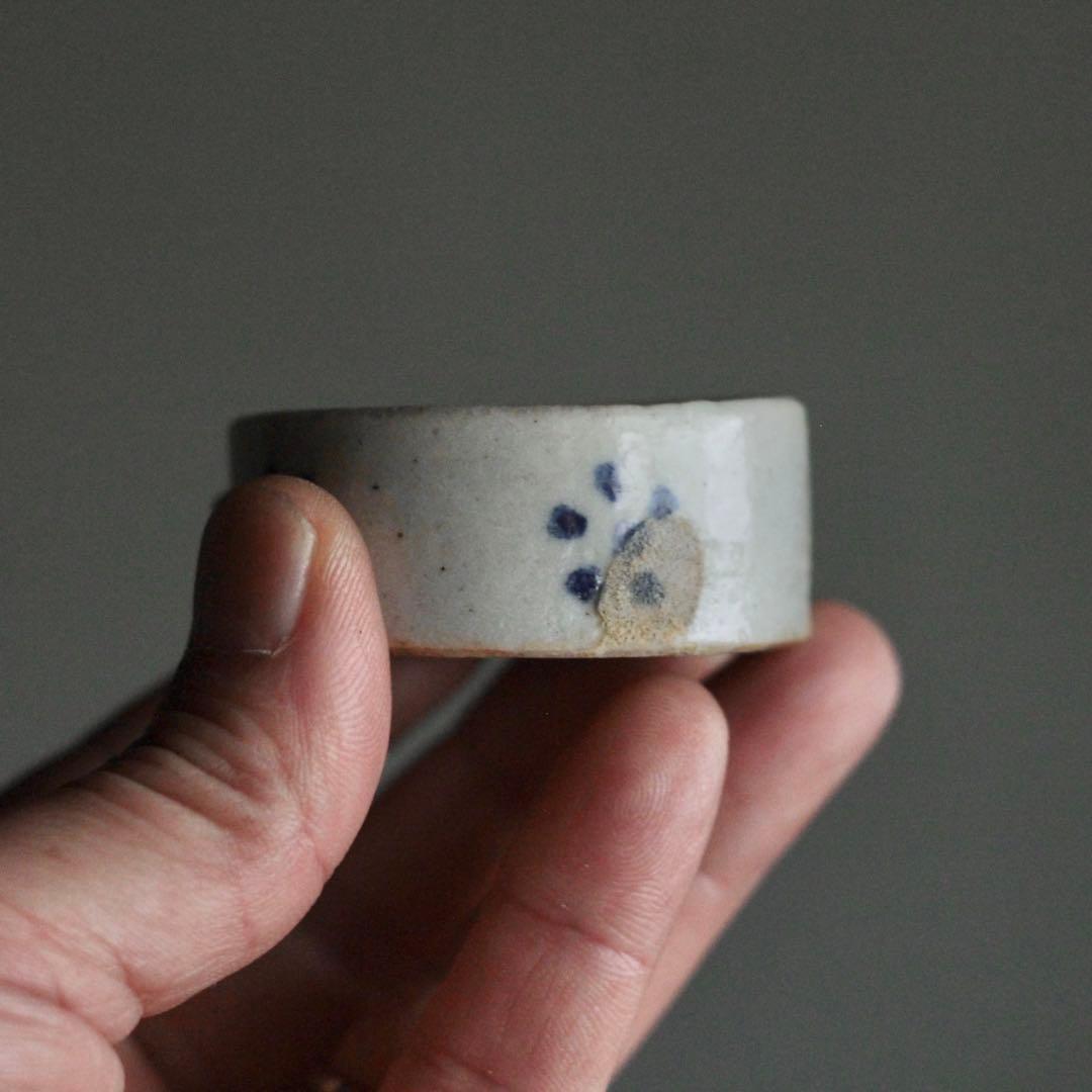 鳥の餌入れ 半筒盃 瀬戸 盃 古道具 アンティーク