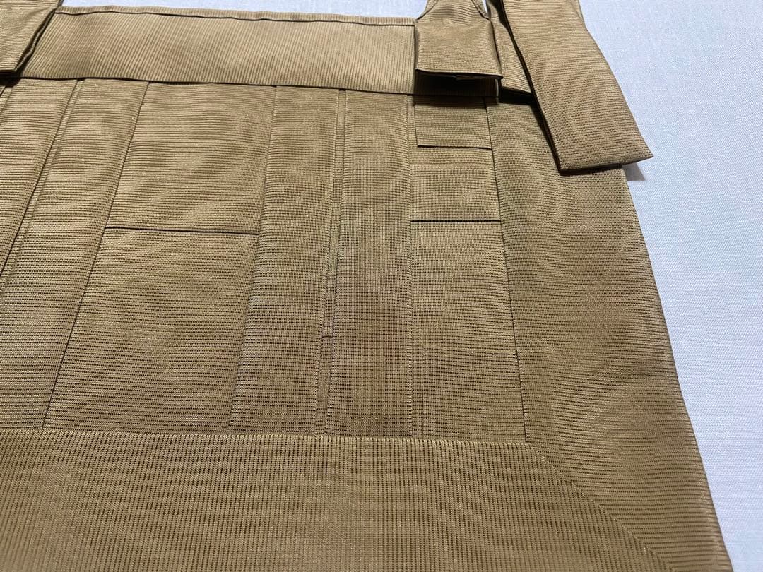 正絹　駒絽（軽め）黄土色　臨済宗　1尺絡子