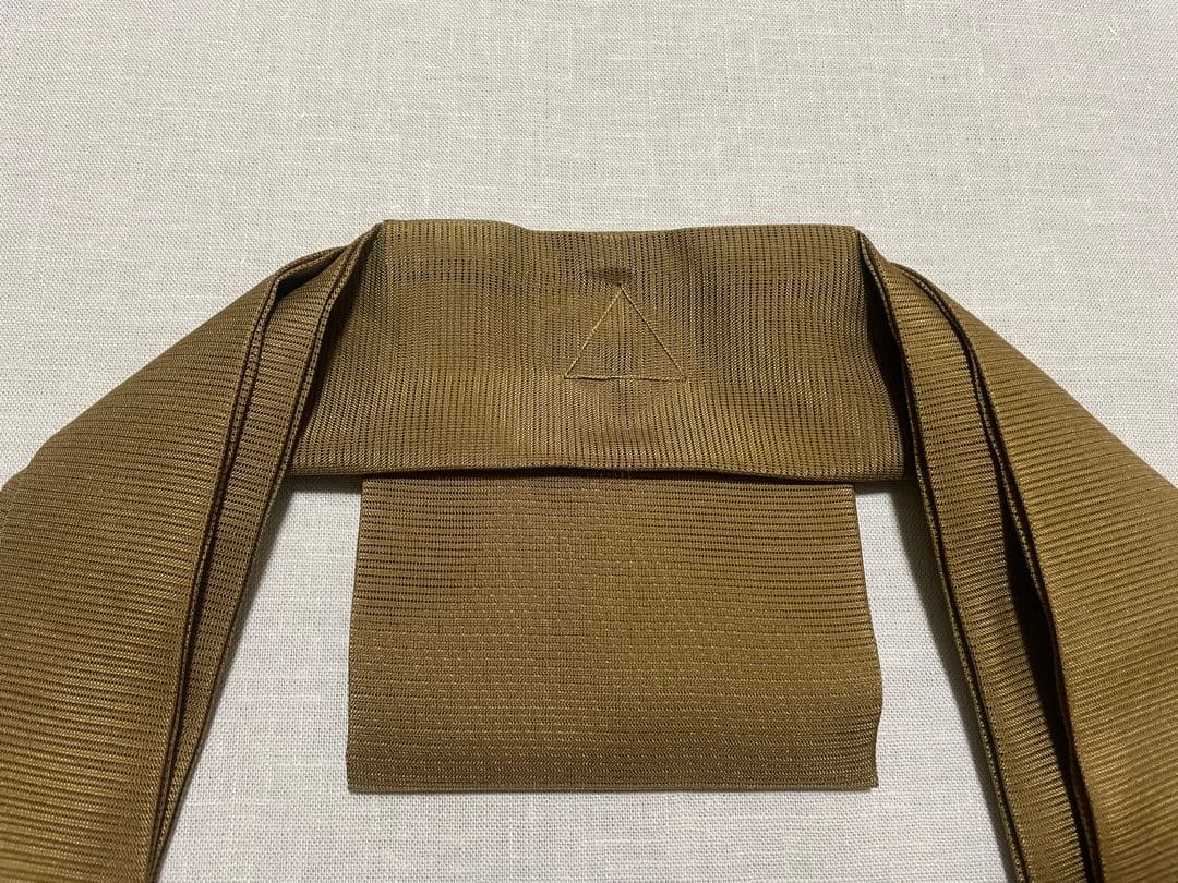 正絹　駒絽（軽め）黄土色　臨済宗　1尺絡子