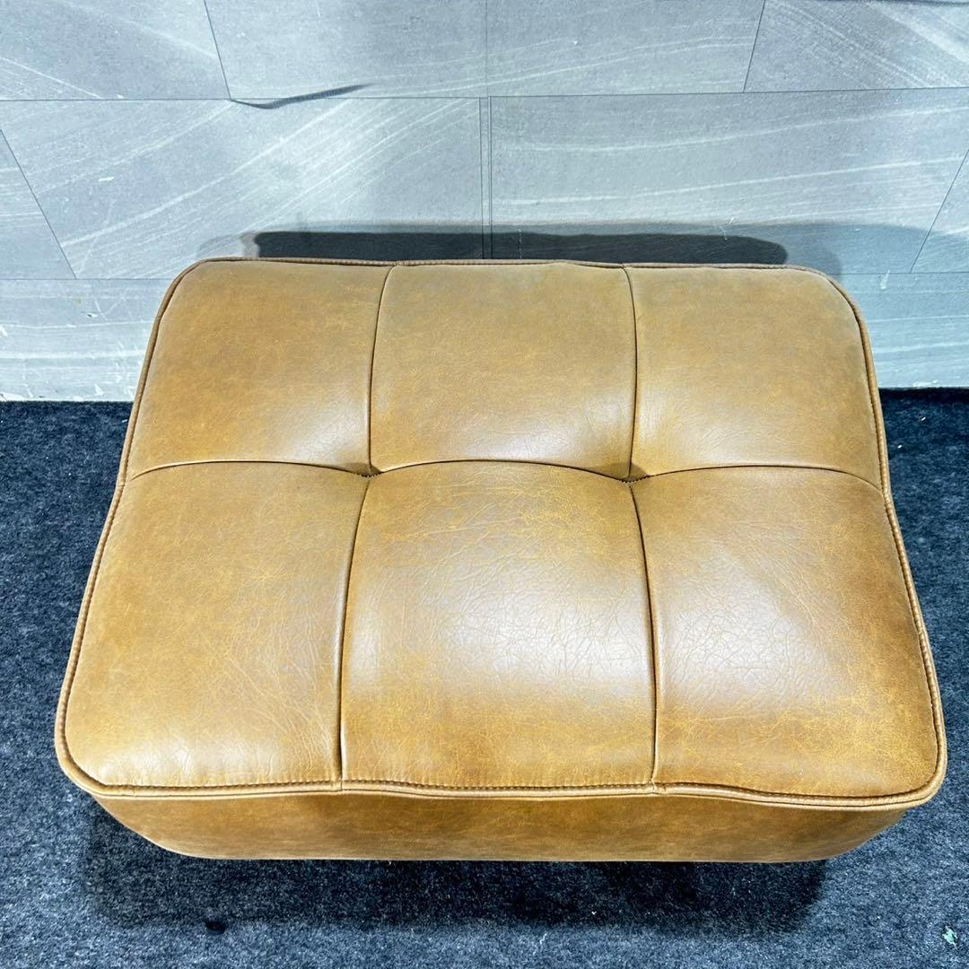 クラッシュゲート ソファ スツール SLTオーカー 革張り 家具 d4715