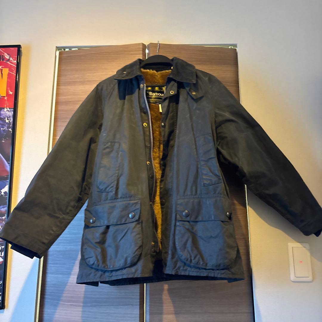 Barbour Bedale ダークグリーンジャケット インナーファー付き