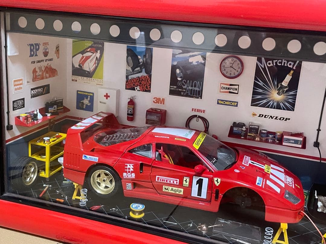 Ferrari F40 1/18 ガレージシーン　ジオラマモデル
