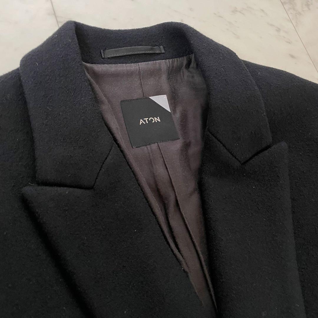 21AW✨エイトン SUPER140 BOUMOU メルトン チェスターコート