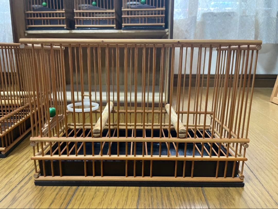 メジロ　寝かせカゴ　カゴ６個付き　Ｂ