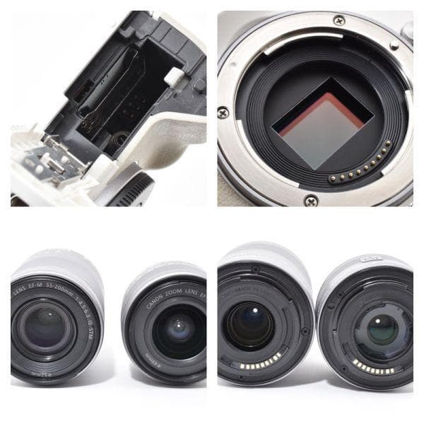 【美品】キャノン Canon EOS KissM ダブルズームキット SDカード