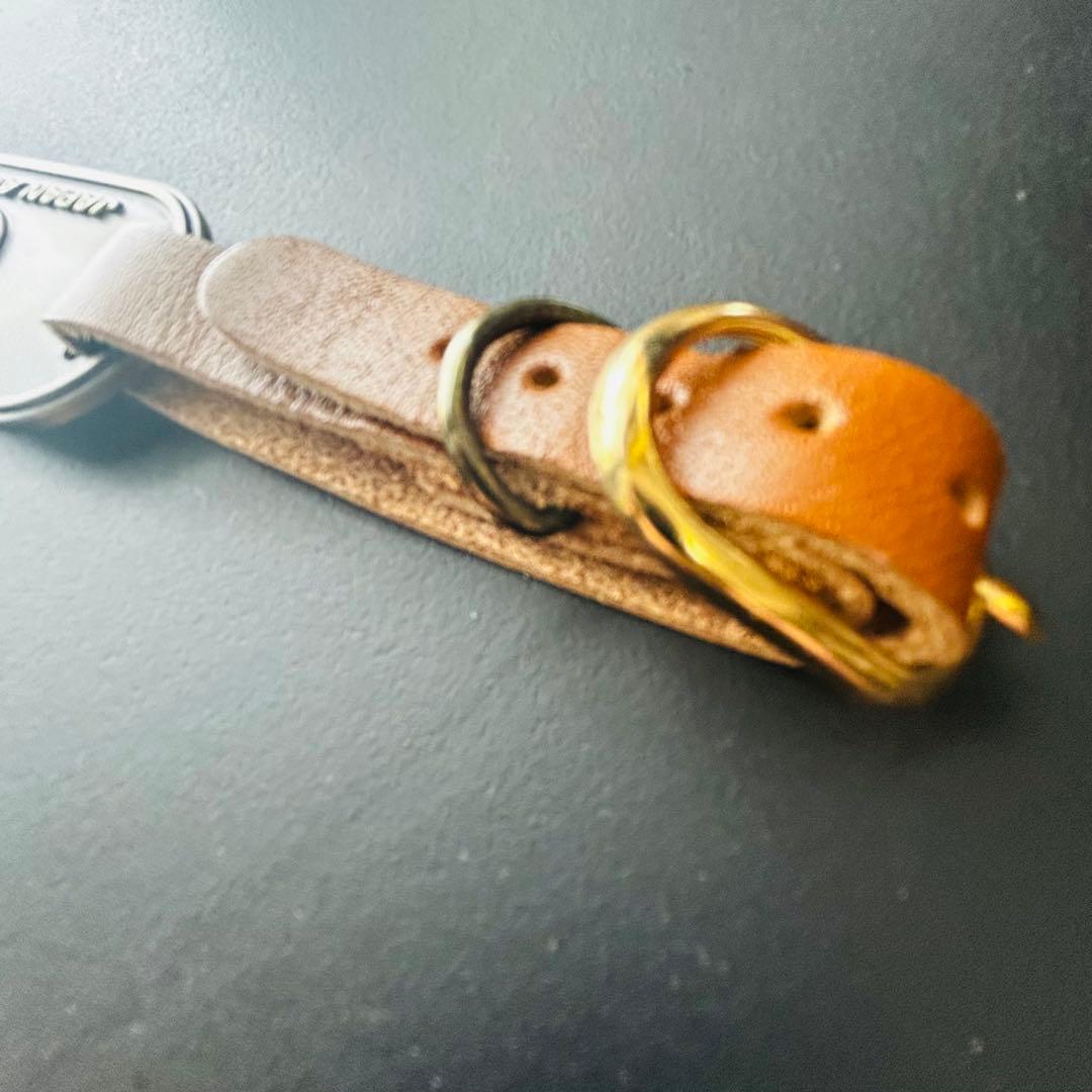 レア昭和レトロ　初代鶴丸　 JALネームタグ ブロンズ　ジャル