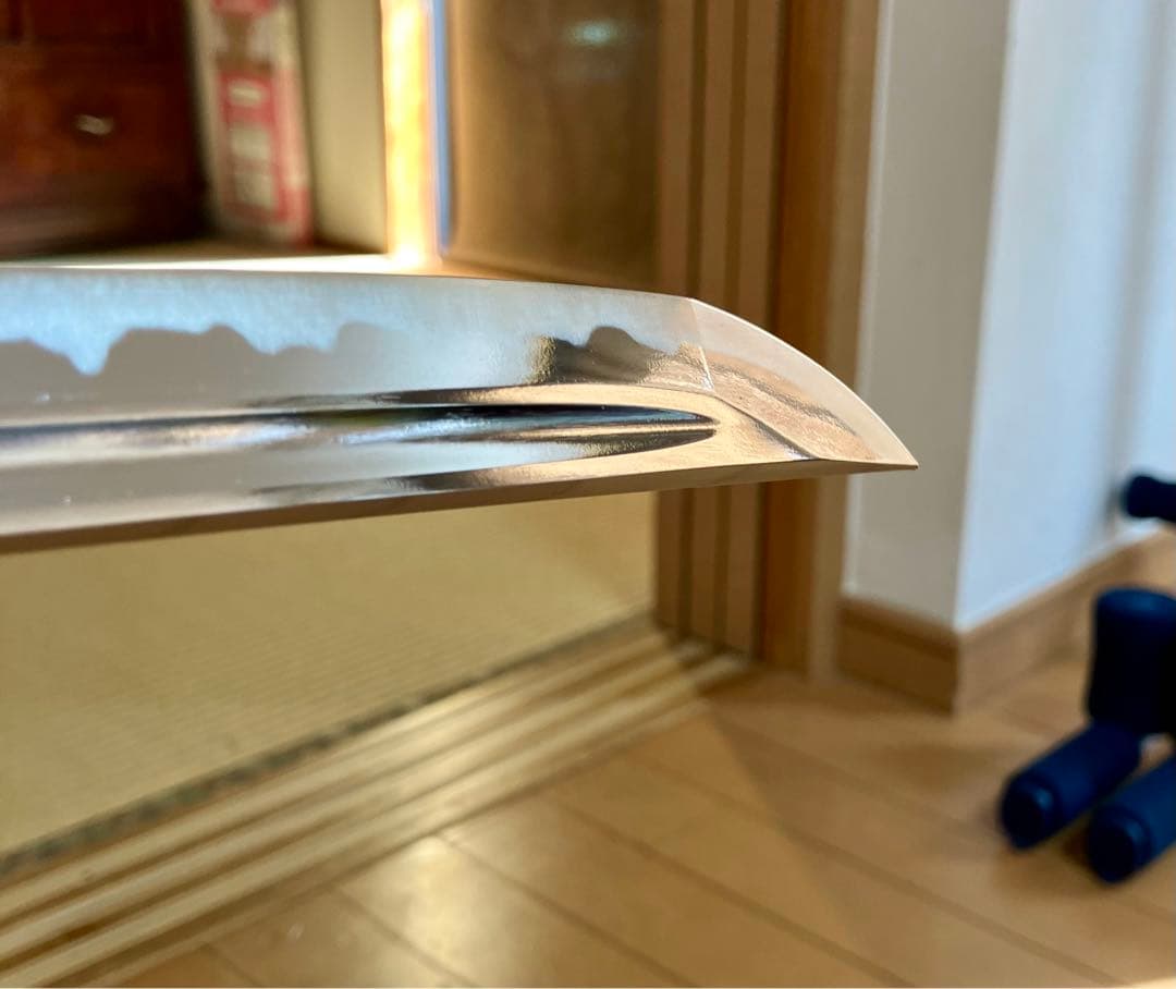 五条　日本刀 黒い鞘 赤い紐 居合刀　模造刀