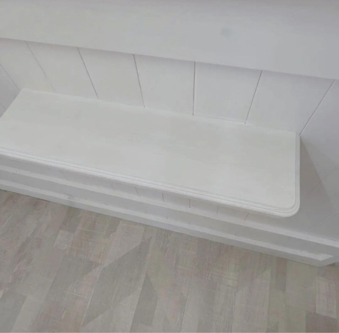 ホワイト木製 レジカウンター 120×44.5×92