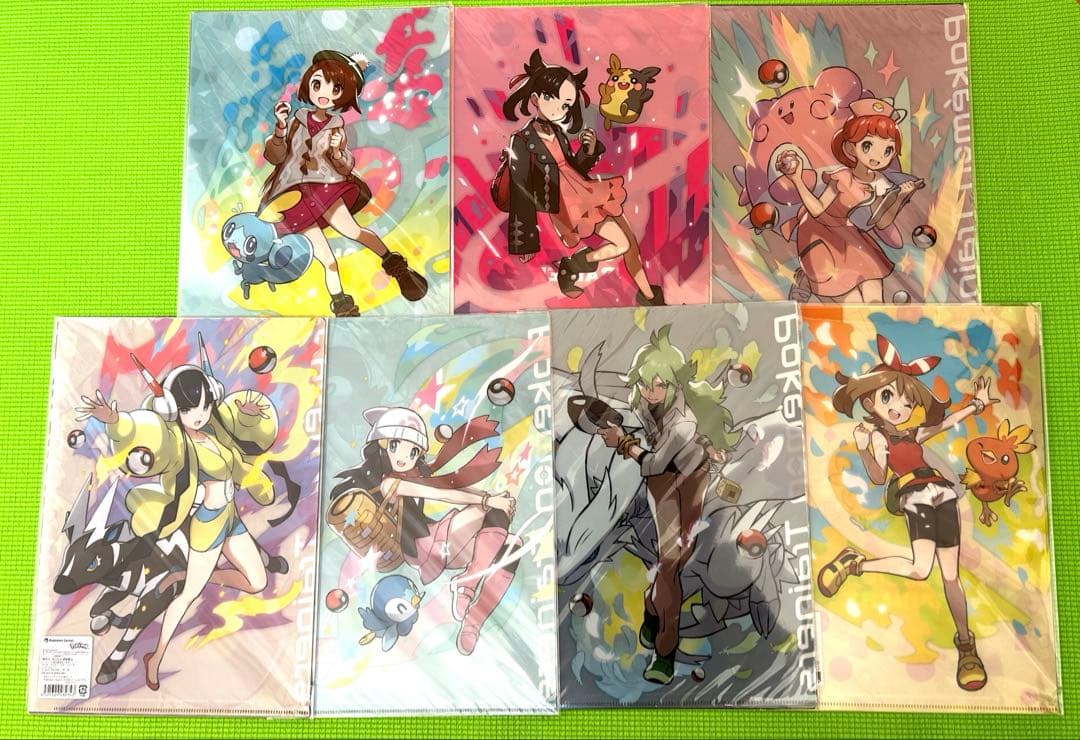【絶版】　ポケモン　クリアファイル　N　ダイゴ　ヒカリ　ハルカ　さいとうなおき