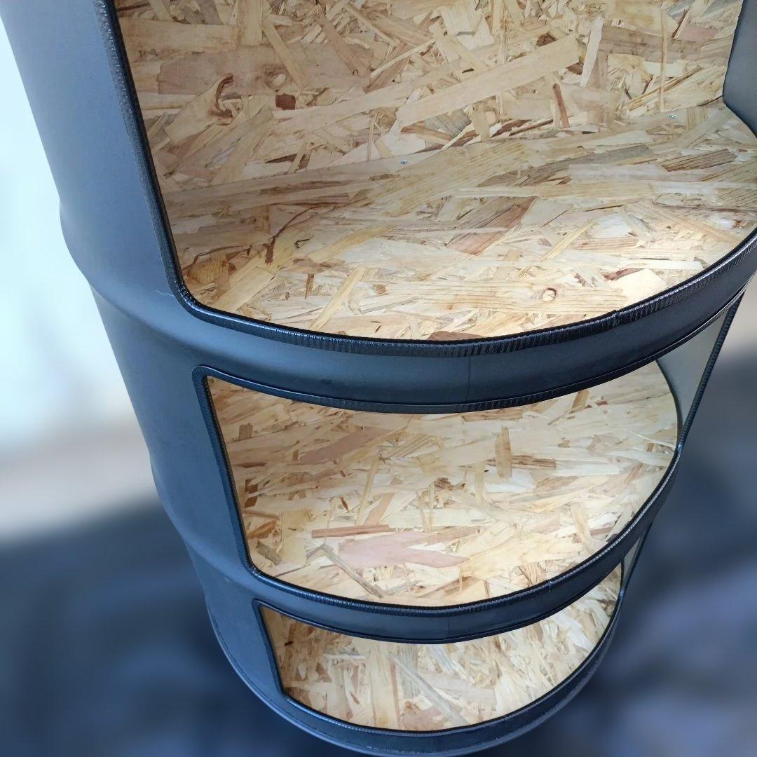 ドラム缶remakeBOX3段！マッドブラック‼️