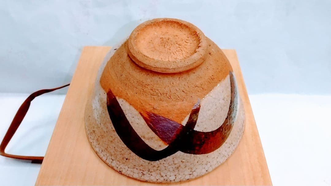 益子 小島淳一 絵唐津茶碗 共箱・共布