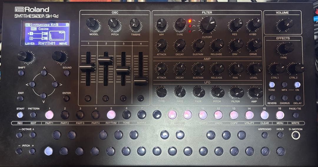 【美品・ワンオーナー】Roland SH-4d動作良好・禁煙環境保管・付属品完備