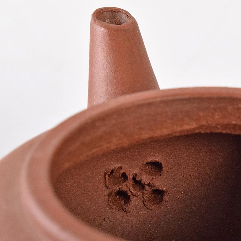 中国　荊渓恵孟臣製　紫砂　朱泥　小さな急須　茶壷　V　R8321