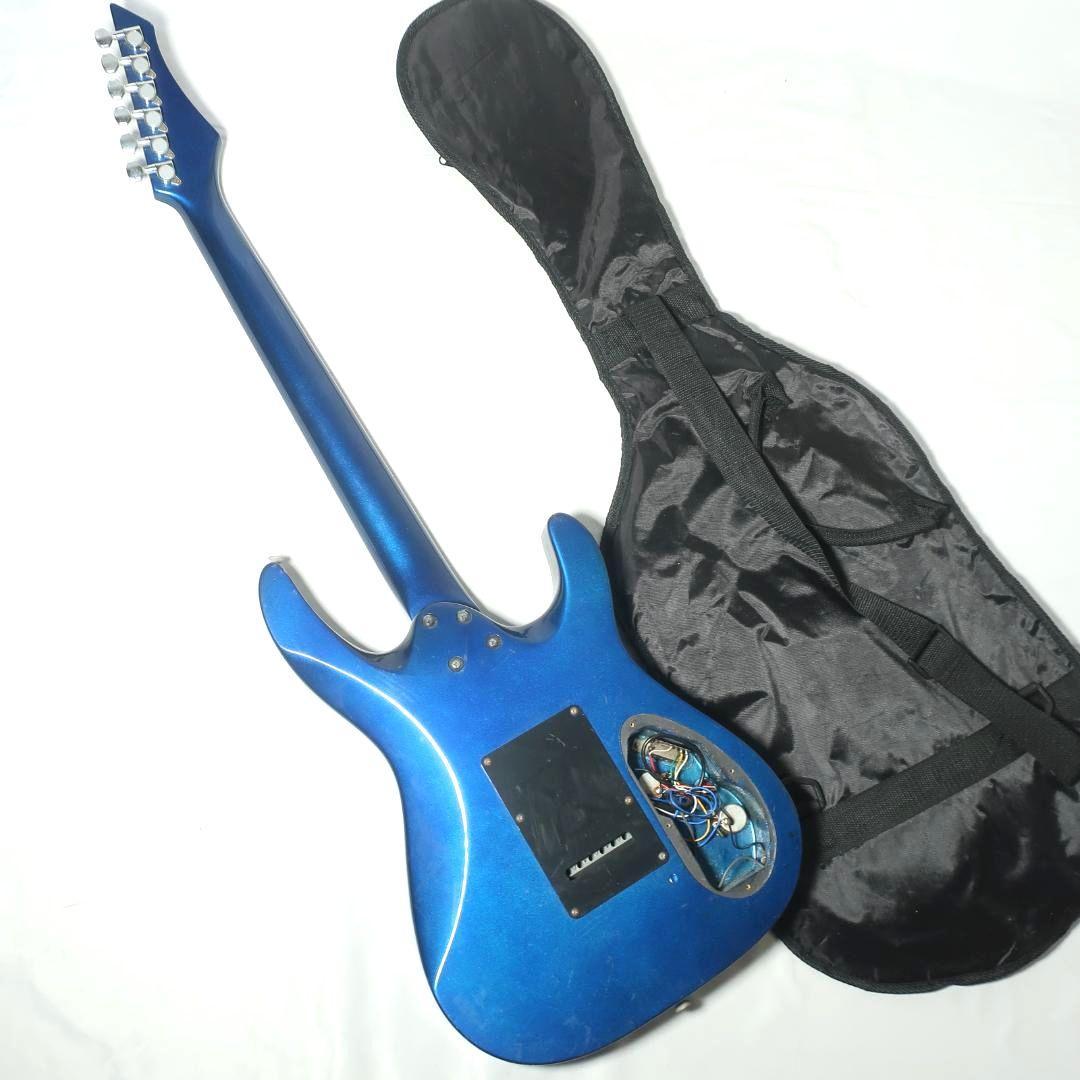 レフティ l D エレキギター オールブルー ケース付