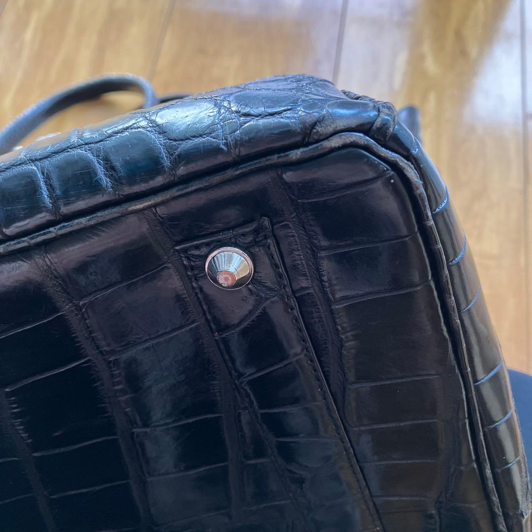 限定値下げ❗️キティカデナ付き❗️マットクロコダイルバッグ