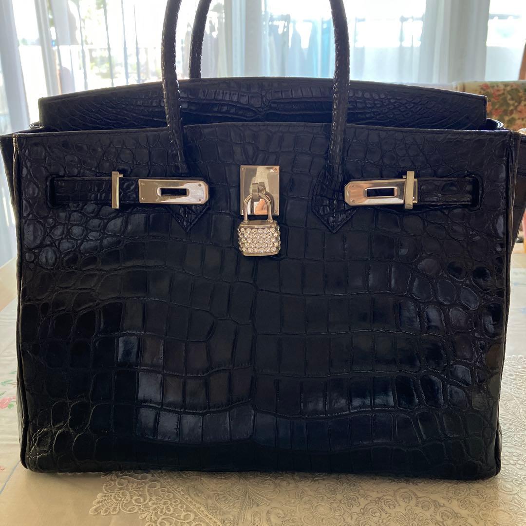 限定値下げ❗️キティカデナ付き❗️マットクロコダイルバッグ