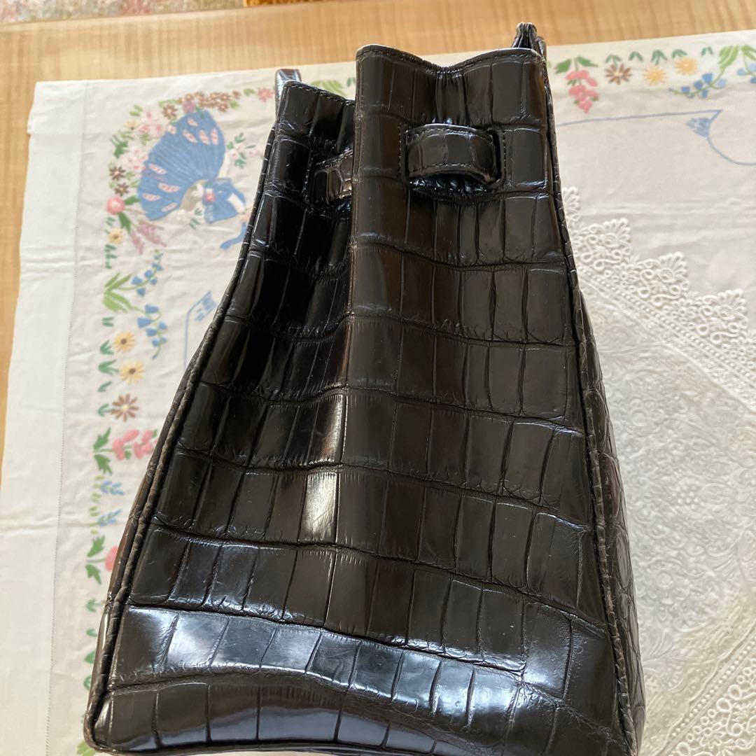 限定値下げ❗️キティカデナ付き❗️マットクロコダイルバッグ