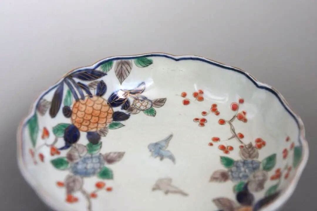 色絵中鉢　2個　江戸時代　古伊万里