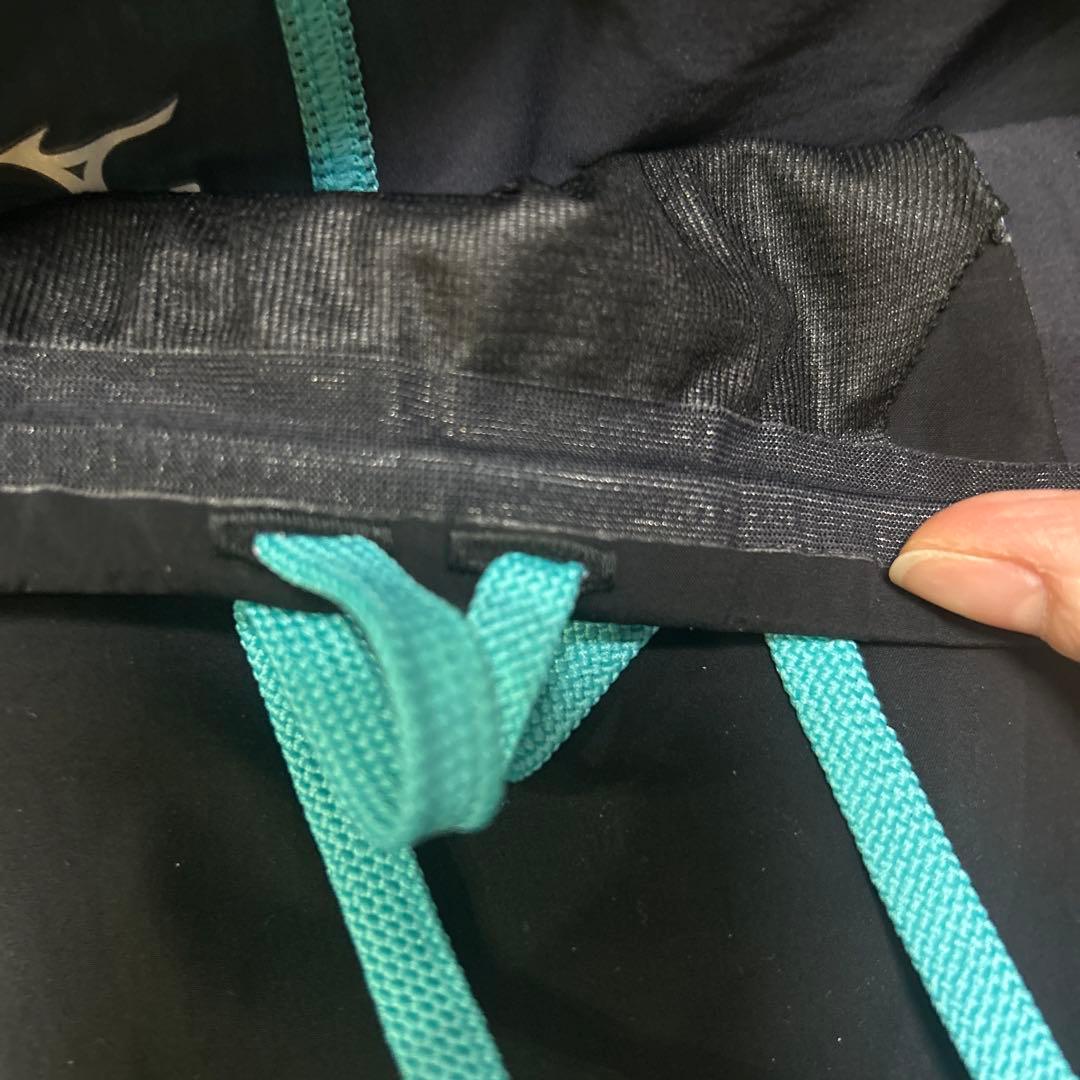 美品⭐︎ミズノ　競泳用水着 青/黒 ドローコード付き　Ｍ①