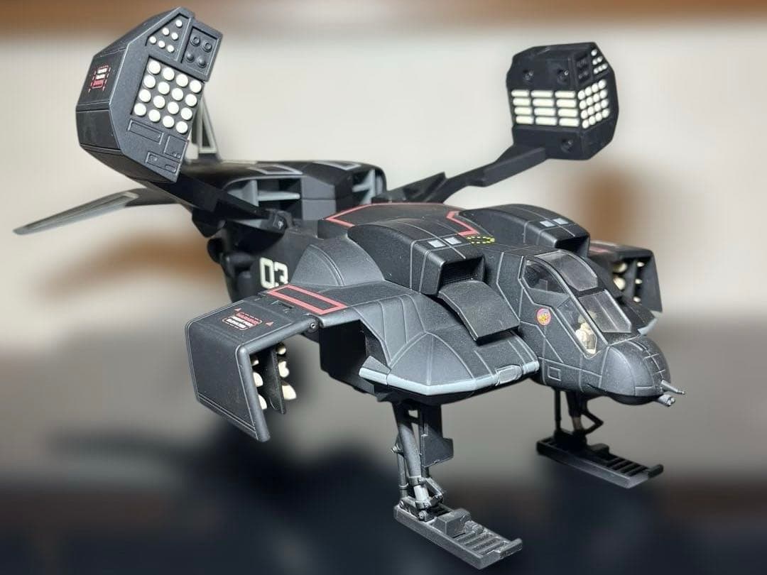 超レア❗️新世紀合金 1/72 エイリアンドロップシップ＃3 ブラックバージョン