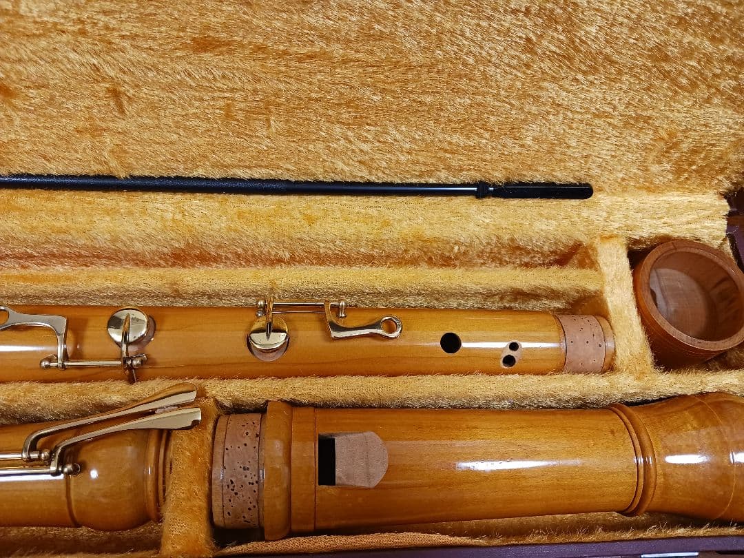 全音 バスリコーダー 5400B　メイプル 2023年8月にメーカーメンテ済