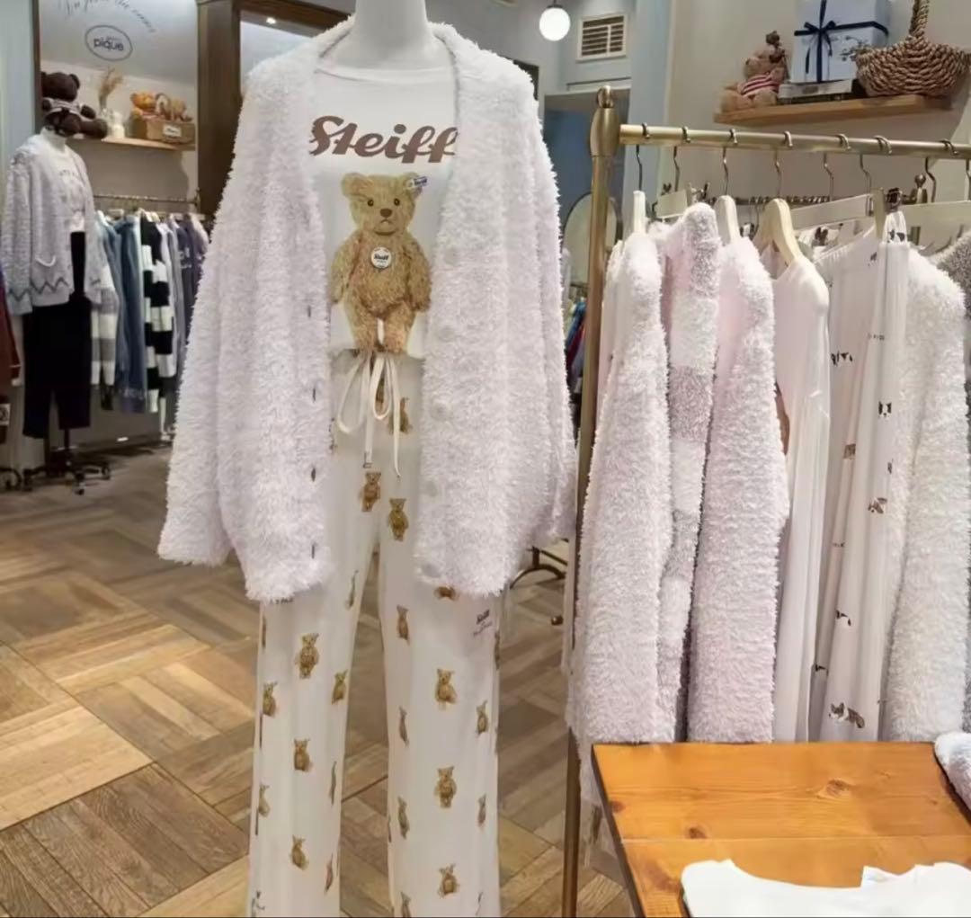 ★新品未使用　ジェラートピケ　ルームウェア　クマベア　Steiff テディベア