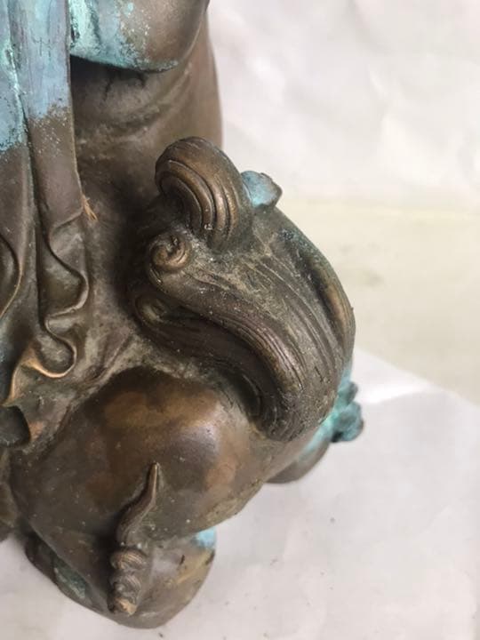 佛像古董，「大明宣德年製」在銘，高2⃣️9⃣️cm，重3800克