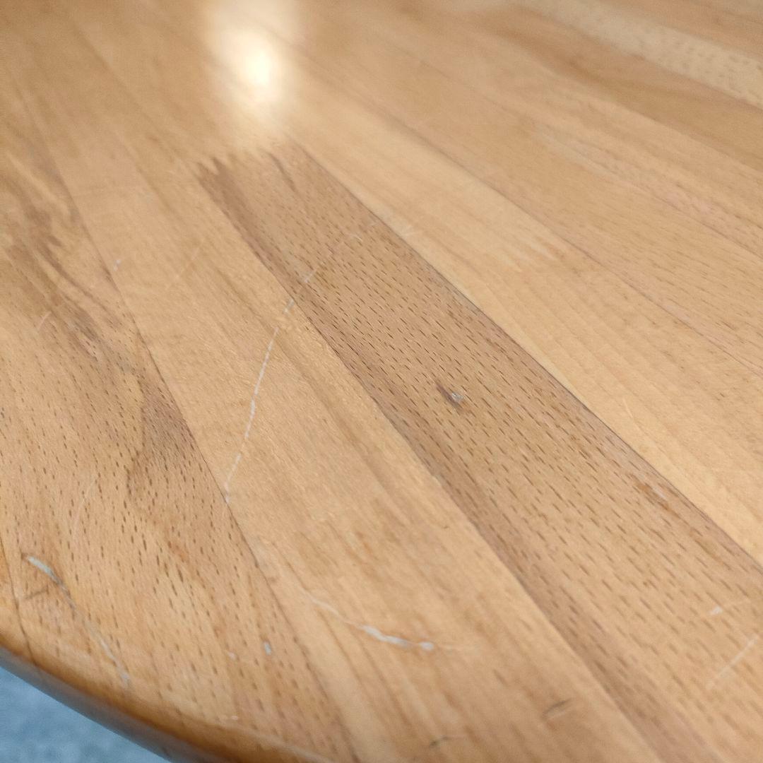 【ヴィンテージ】飛騨産業 ラウンドテーブル北欧テイスト 無垢材 ナチュラル