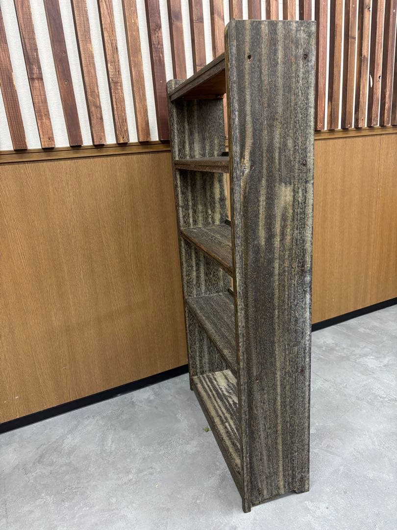 木製 5段ラック 本棚 ヴィンテージ レトロ 古道具 レトロ インテリア