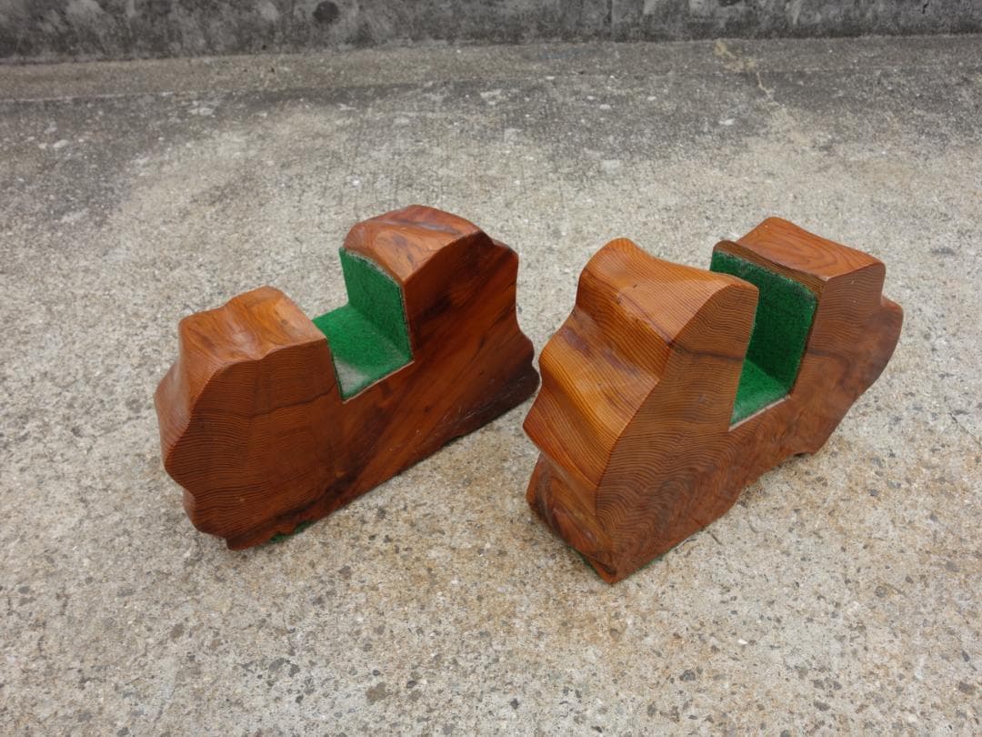 K▼屋久杉工芸 川東商店 銘木 屋久杉 衝立 杢目 総無垢 (38260)