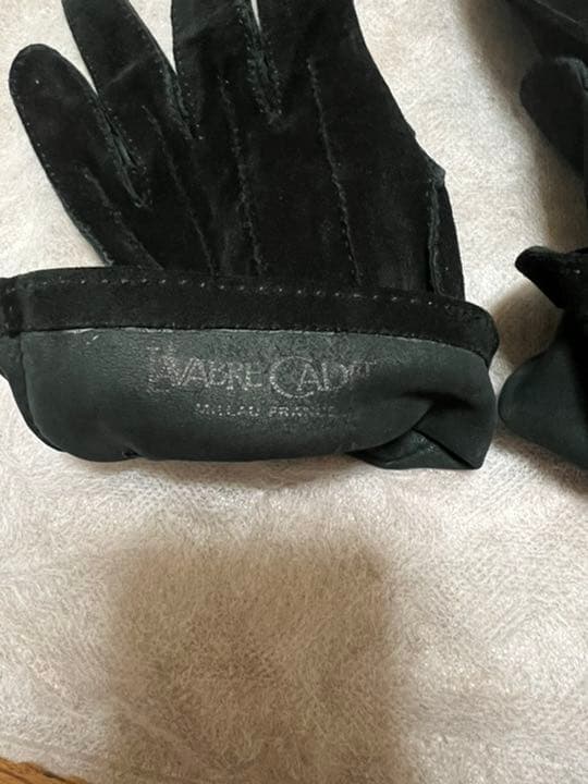 レア！ Lavabre Cadet ラヴァーブル カデ 黒スエードグローブ