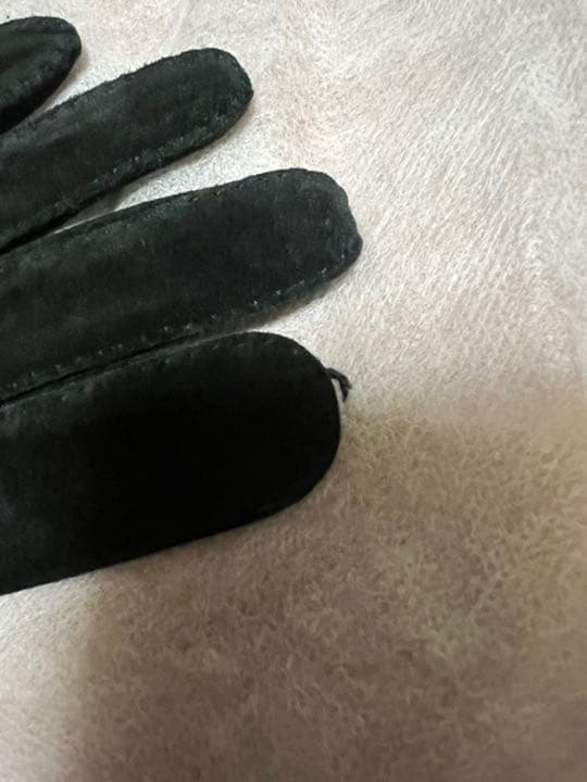 レア！ Lavabre Cadet ラヴァーブル カデ 黒スエードグローブ