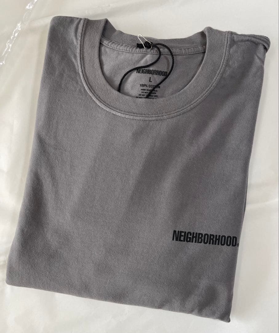 NEIGHBORHOOD グレー L 【NH.TEE LS-1】