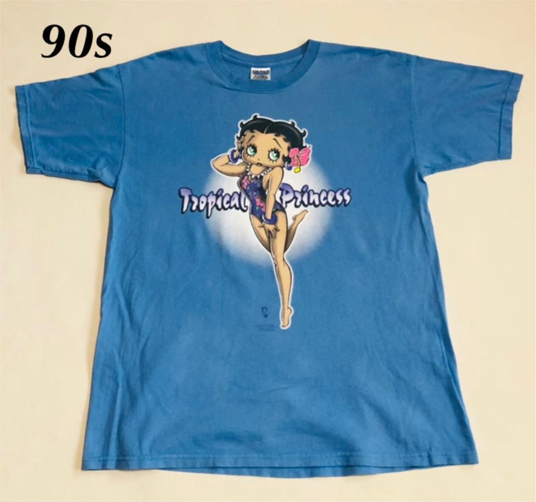 90s Betty Boop ベティブープ 両面プリント Tシャツ XL
