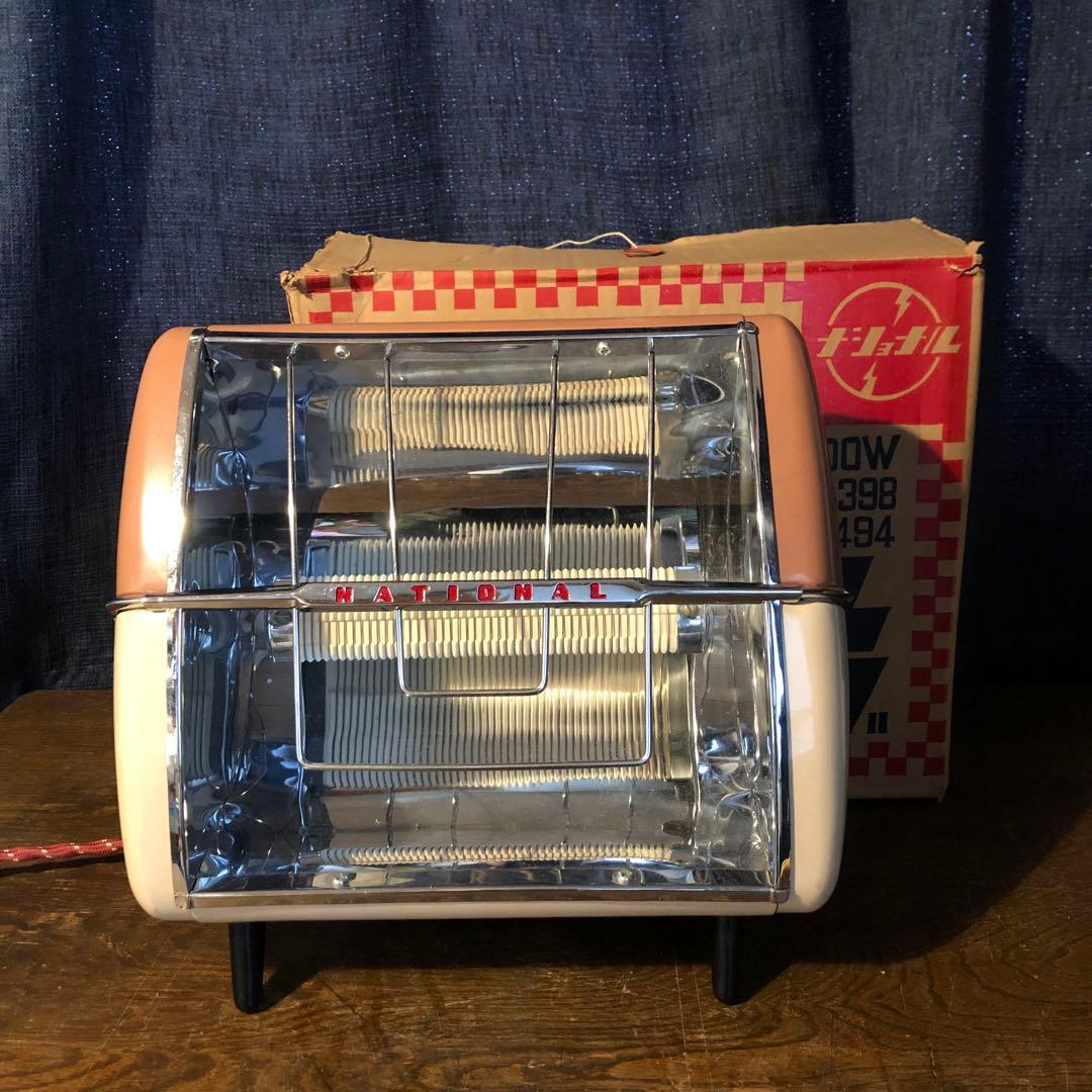 ◆ ナショナル 電気ストーブ 昭和 レトロ ポップ アンティーク ビンテージ ◆