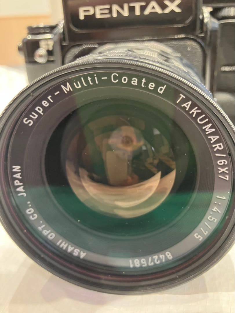 PENTAX67Ⅱ 中判フィルムカメラ 木製グリップ、部品付き