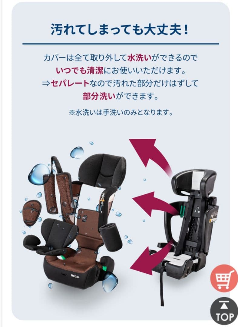 新品　未使用　Neb:o PoPPit F R129 チャイルドシート ブラウン