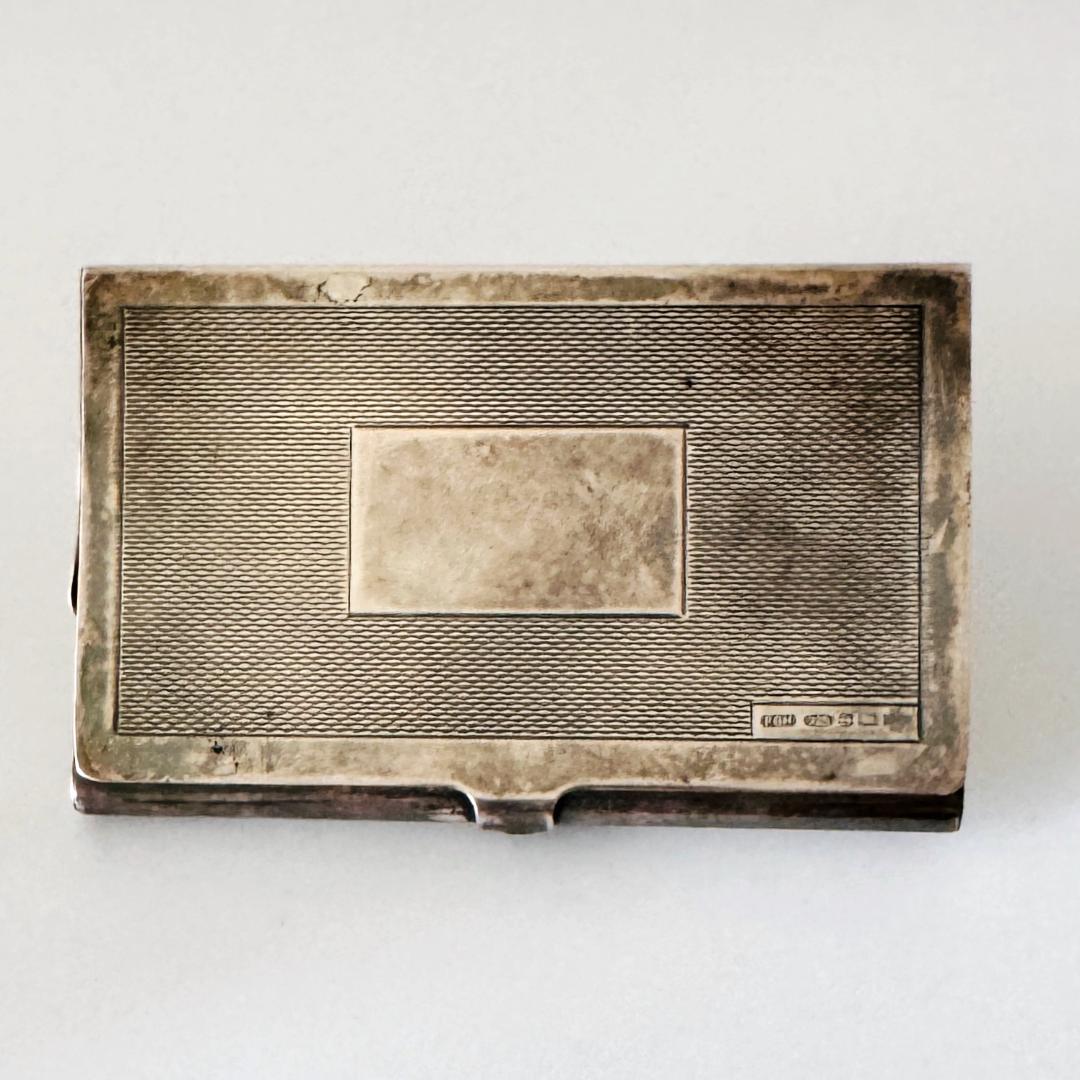 ★英国★純銀製 カードケース イギリス 925 バーミンガム FGH社製