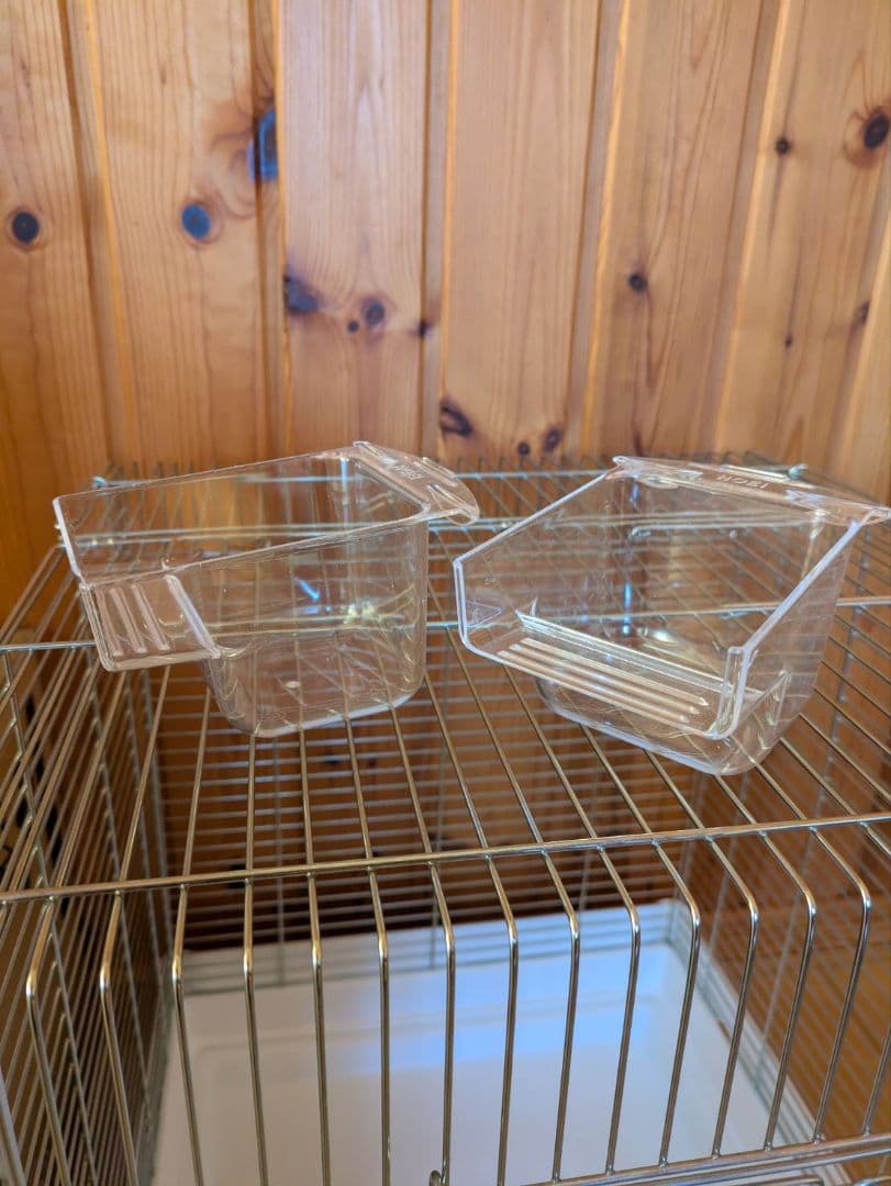 ＨＯＥＩ　ホーエイ　４６５オカメホワイト　インコ　銀メッキ　鳥かご　バードゲージ