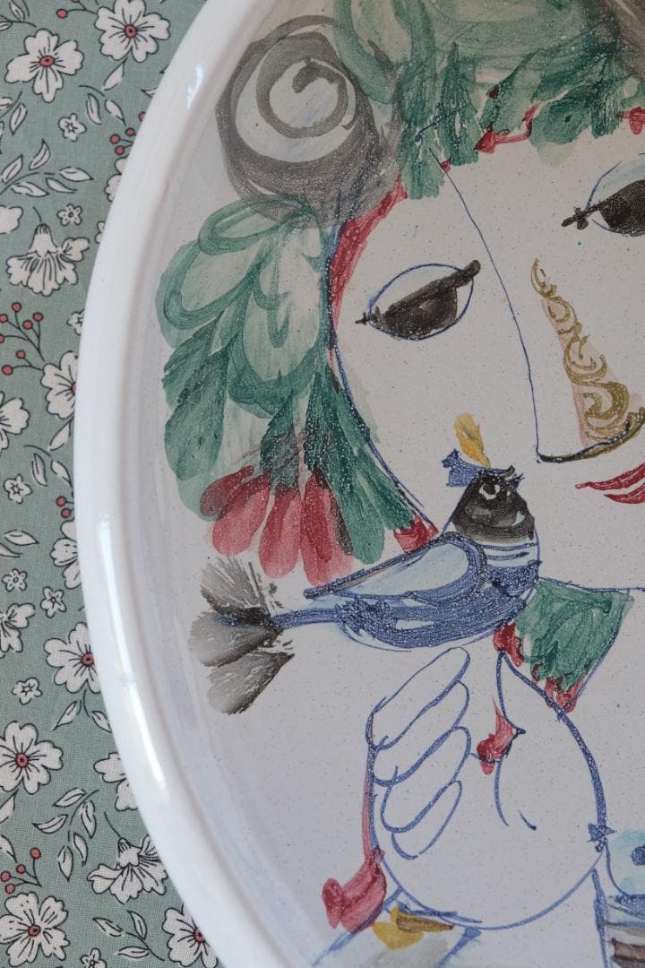 北欧ビンテージ ビョルン・ヴィンブラッド プレート 絵皿 クイストゴー