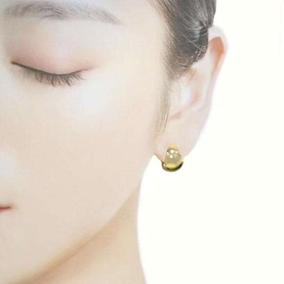 18金【10×13mm 月甲フープピアス】イエローゴールド K18刻印入 新品！