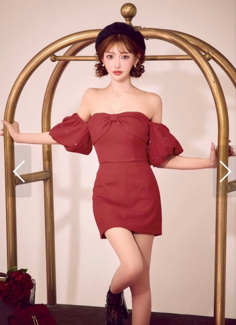 ROBE de FLEURS オフショルダードレス　ツーピース